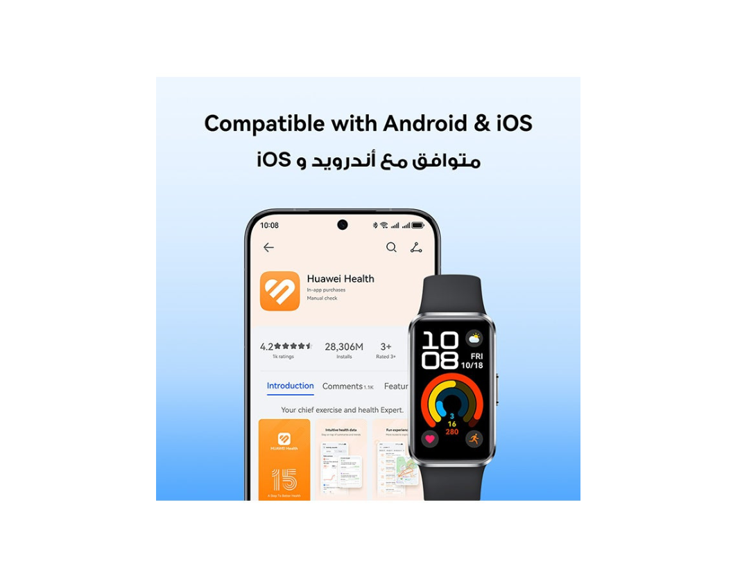 Band 10 Smartwatch - Emotional Wellbeing, Sleep Tracking, Black Band 10 Smartwatch - Emotional Wellbeing, Sleep Tracking, Black